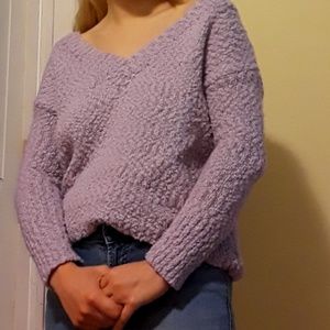 YesLola lavender v-neck sweater